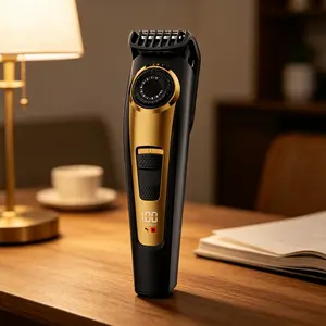 Adjustable Rechargeable Beard Trimmer for Men, 10 Length Settings Cordless Hair Clipper, Multi-Purpose Grooming Tool for Beard, Hair & Body Hair