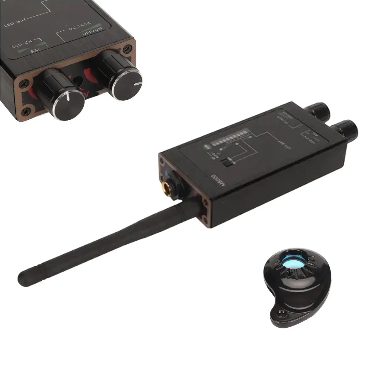 Hidden Bug & GPS Tracker Detector, 50MHz-4GHz, 99.99% Accuracy, RF Signal Magnetic Hidden Camera Finder with Portable Design Aluminium