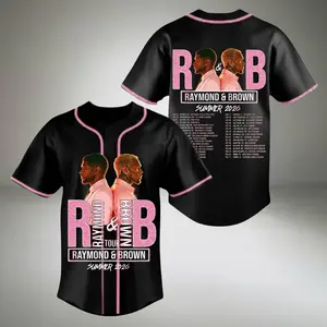 U& CB Baseball Jersey, The R&B Tour Shirt, Hip Hop Concert Jersey, RnB Fan Apparel, Streetwear Music Shirt
