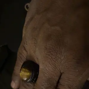 Vintage Handmade Turkish Black Zircon Rings Retro Men Stainless Steel Tiger Eye Stone Rings Classic Wedding Engagement Jewelry