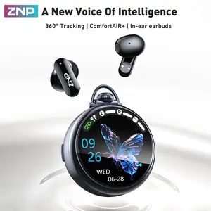 ZNPNO3 Smart AI Earphones: AI dialogue, chat assistant, and deep conversation support; supports 165 languages; waterproof and high-fidelity sound quality. Suitable for all scenarios including learning, work, and exercise.