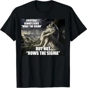 Hows The Sigma T-Shirt Unisex Menswear Streetwear