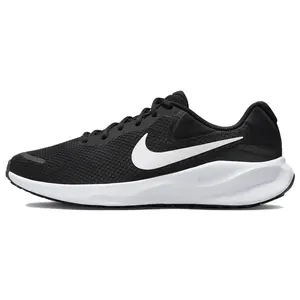 Nike Revolution 7 'Black White' Men's Lightweight Running Shoes with Responsive Cushioning & Breathable Mesh Upper for All Seasons