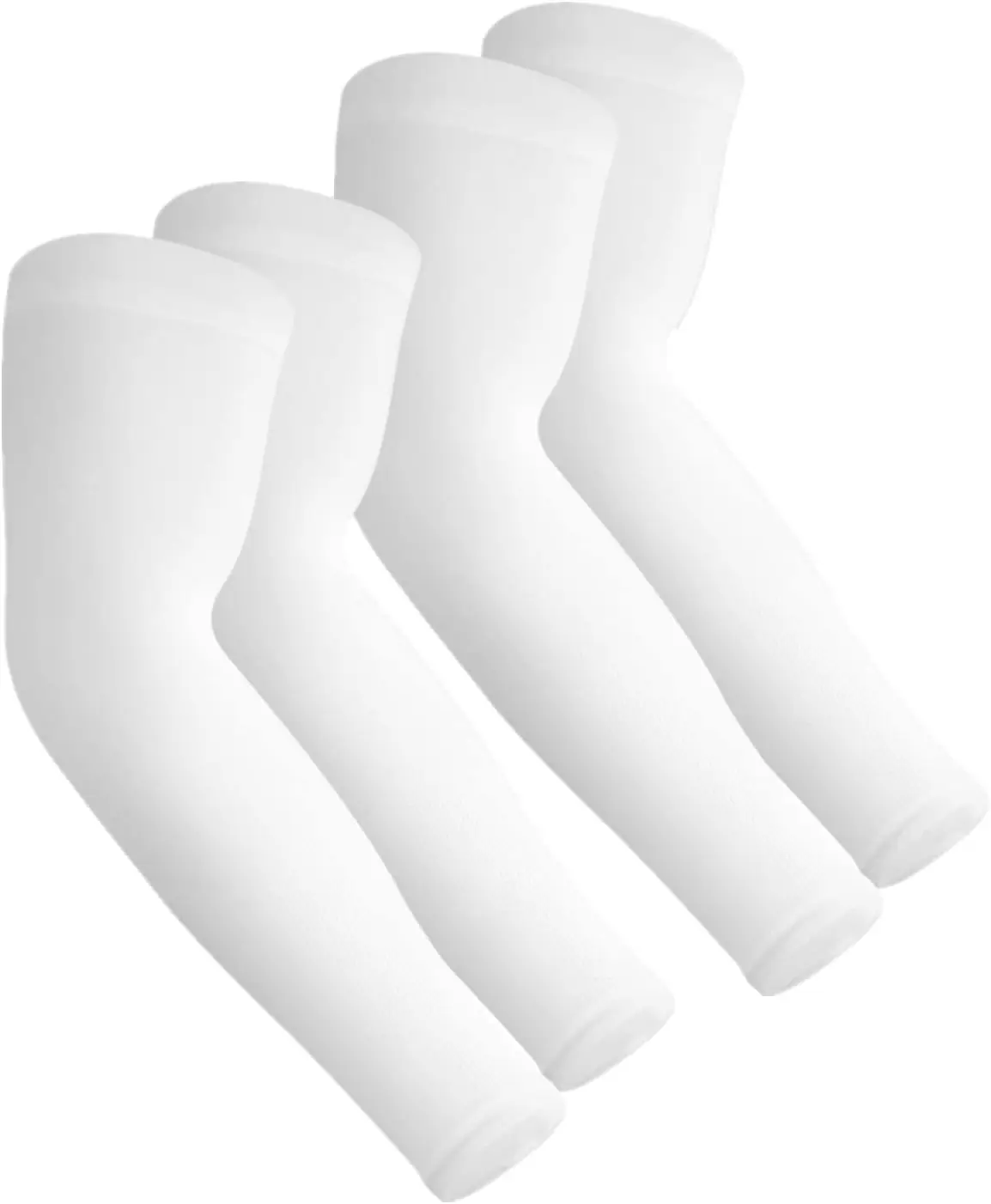 2 Pair Sun Protection Cooling Arm Sleeves Compression - Cover up - Sun Sleeves for Men Women Youth