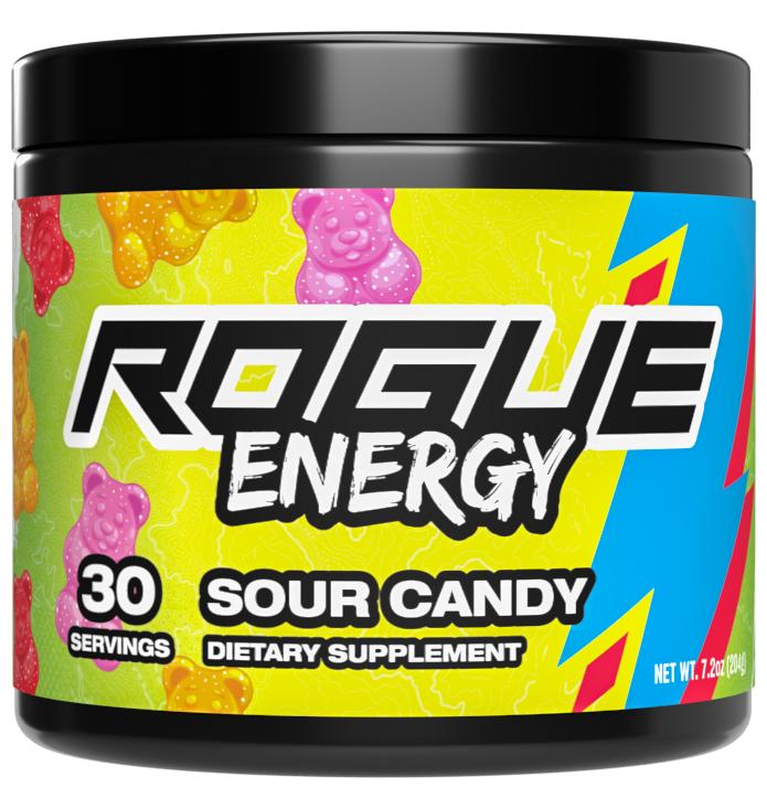 Rogue Energy 2-in-1 Energy Drink Powder + Focus Pre Workout - Boost Blood Flow with L-Citrulline, Increase Dopamine with Bacopa Monnieri Nootropic - 175mg Caffeine for Explosive Energy - Sugar-Free 30 Serving Tub Supplement Fitness