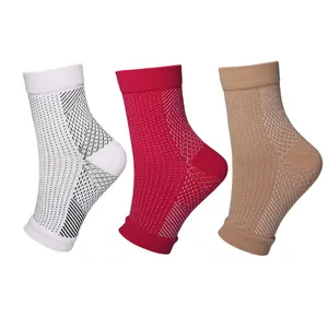 ISUNIE 3 Pairs Women's Athletic Ankle Support Brace, Open Toe Ankle Sleeve for Running, Walking, Yoga, Workout & Daily Wear breathable