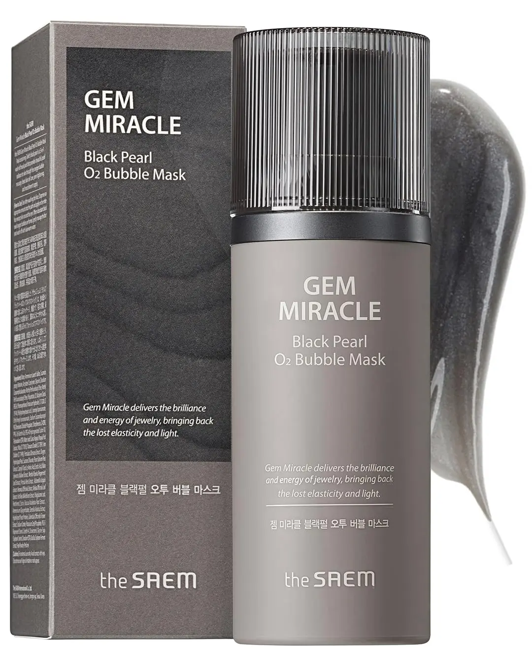 [THE SAEM] Gem Miracle Black Pearl O2 Bubble Mask 50g