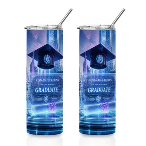 20oz Futuristic Cityscape Graduation Dream Innovate Achieve Stainless Steel Tumbler， Tumbler with Lid Vacuum Insulated Travel Mug， Coffee Cups With Lids， Perfect Gifts For Birthday Holidays Gifts For Women and Men.