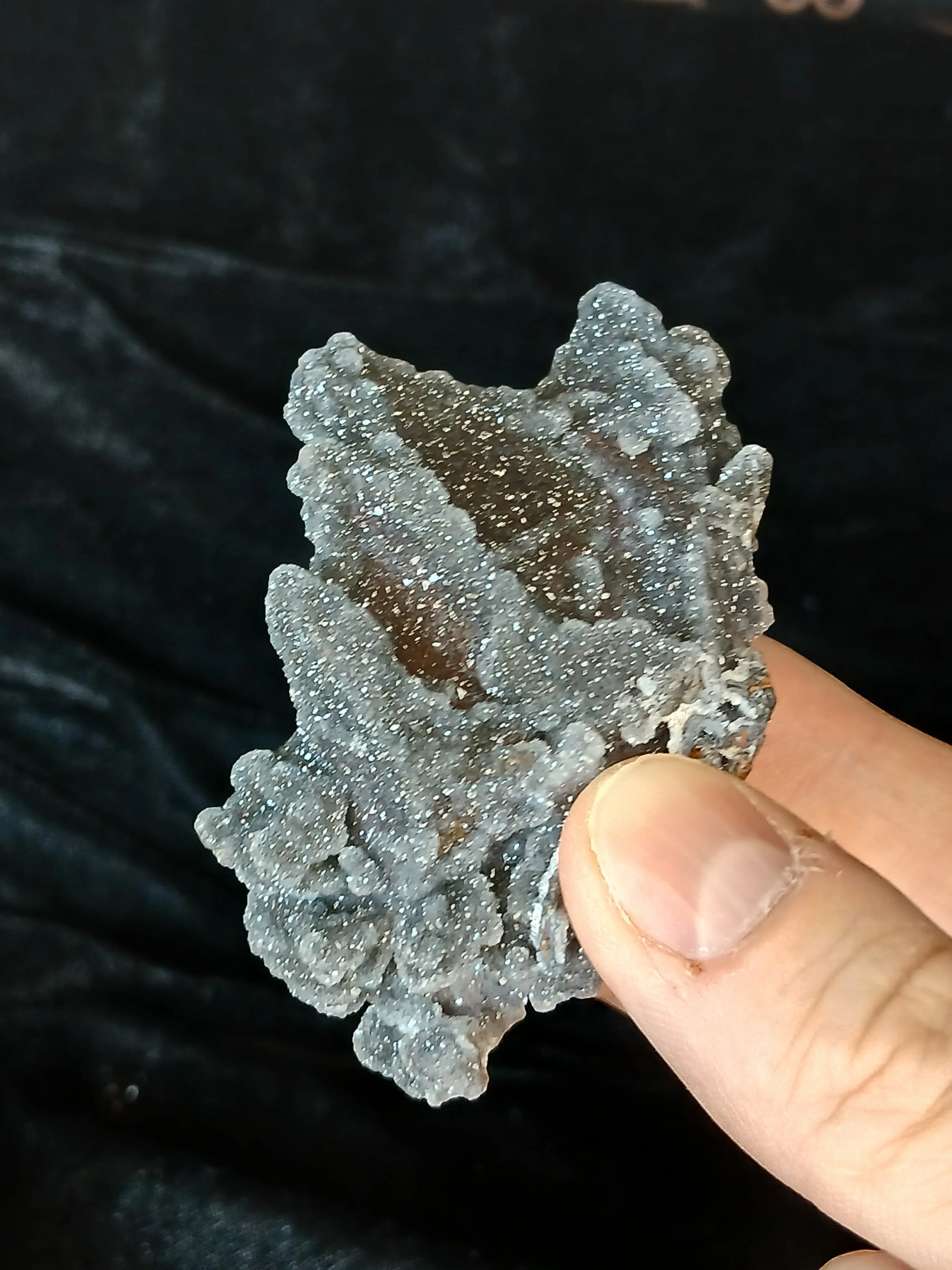 Gray Manganese Druzy Quartz