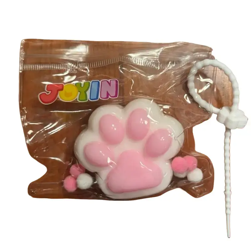 Authentic JOYIN Sweet White & Pink Taba Paw Squishy