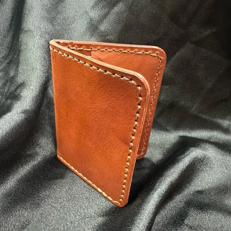 Full Grain Leather Minimalist Wallet, Slim Bifold Design for Men - Durable Everyday Carry Accessory