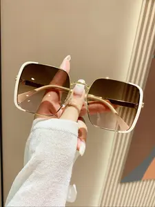 Square Frame Glasses, Trendy Casual Glasses for Everyday Use, Fashion Accessories for Outdoor Activities