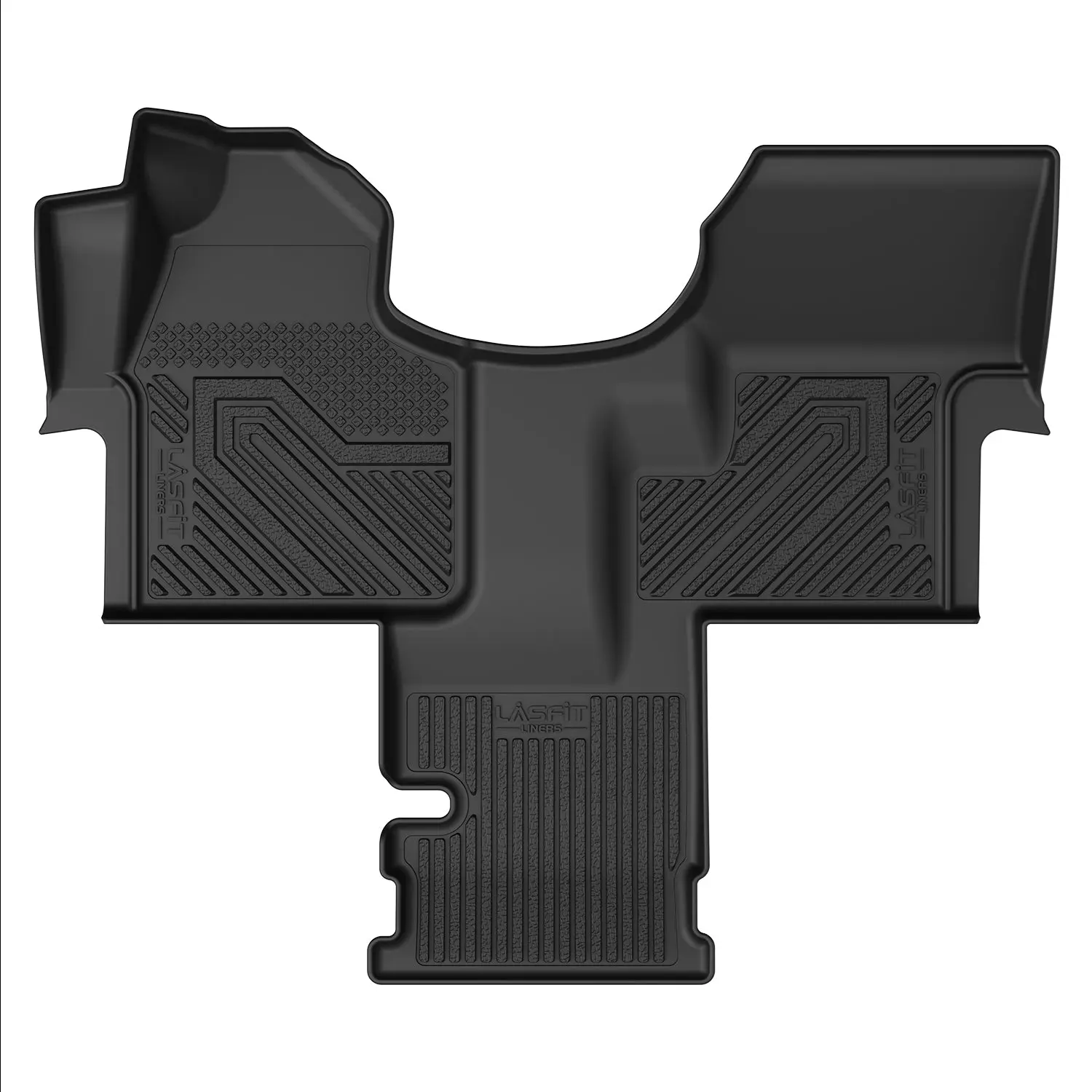 Lasfit Custom Fit 1st Row Solid Plain Synthetic Eco-Friendly Car & Truck Floor Mats, Automotive Car Accessories for 2019-2025 Mercedes Benz Sprinter Cargo Van/Cab Chassis, Interior Care & Spill Control