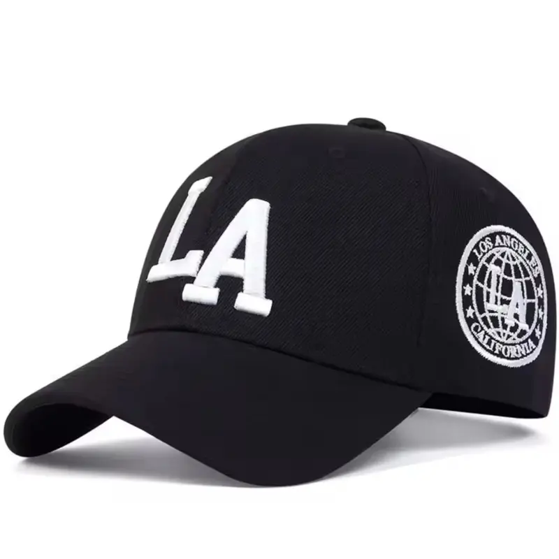 LA Embroidered Baseball Cap Unisex Adjustable Hat for Men Women Los Angeles California