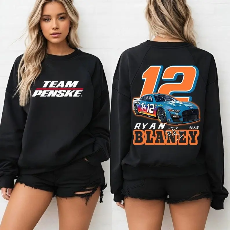 Ryan Blaney 2025 NASCAR Shirt, Ryan Blaney Shirt, Ryan Blaney Nascar Sweater, Ryan Blaney 12 , NASCAR Shirt Blaney, NASCAR Shirt