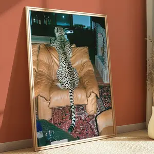 Cheetah Photography, Stylish Cheetah Poster, Vintage Photography Art Print, Fashion Wall Print, Leopard Print, Chic Print, Exotic Animals Poster (UNFRAMED)