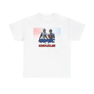 Jahmyr Gibbs/ David Montgomery Nickname tee Unisex Heavy Cotton Tee | Retro Gaming Shirt, Gift for Gamers, Casual Wear, Video Game Merchandise, Birthday Present