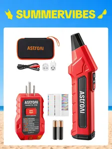 AstroAI Portable Electric Circuit Breaker Finder Tool Kit with GFCI Outlet Tester, Handle, Power Circuit Tester & Car Diagnostic Tool for Home/Workshop Tracing, Quick Indicator-Based Breaker Location