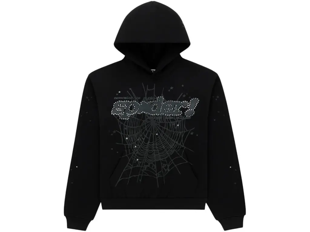 Sp5der Rhinestone Punk V2 Hoodie