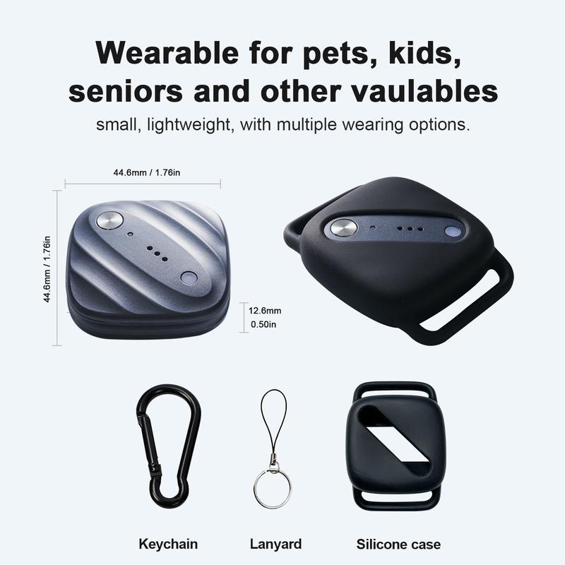 Benarlee 2-in-1 SmartTrack Work With Apple Find My & 4G LTE GPS, No AirTag Range Anxiety,Real-Time Tracking for Elderlys, Kids, Vehicles, Luggages ,Earbuds,Wallets ,Phone Finder,Key Finder,Water Resistant