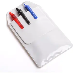 5 PCS White Pocket Protector for Pen Leaks - Heavy Duty Pen Holder Pouch for Shirts/Pants/Lab Coats, Pencil Pocket Holder for School Office Hospital Supplies