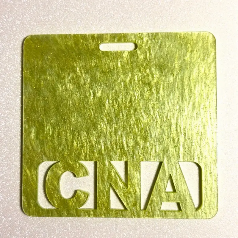 Green CNA Badge Buddy