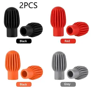2pcs Shelf Drum Mute Silicone Sleeve Weakness Muffler Contact Tips Drumstick Practice Tips Drumstick Mute Percussion Musical  Accessories