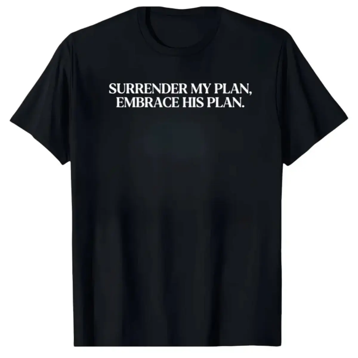 Men's Round Neck Short-Sleeve Cotton T-Shirt - Breathable Fabric Casual Comfy Top for Spiritual Commitment and Faith Journeys