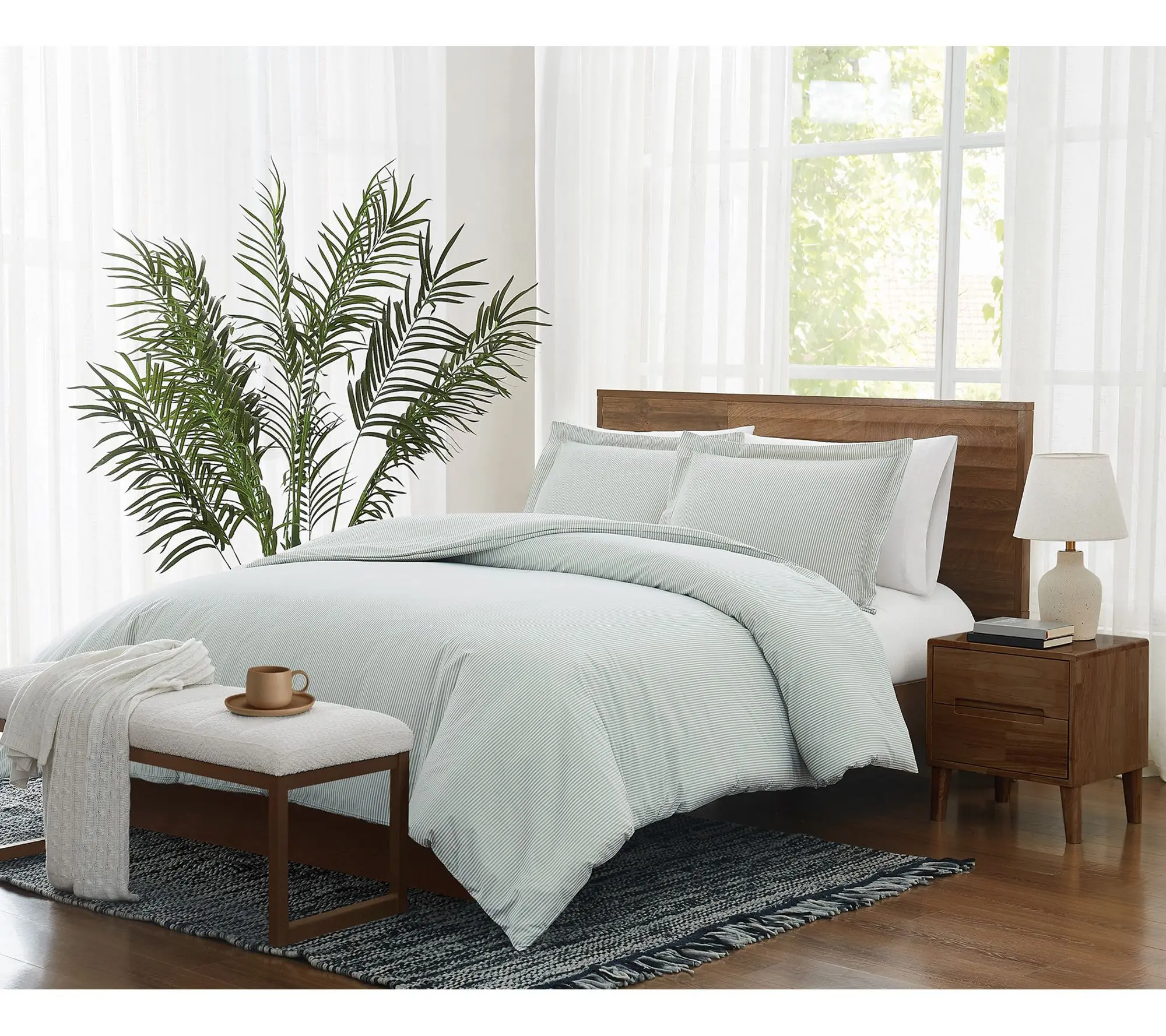Brooklyn Loom Pinstripe Twin/TXL Comforter Set