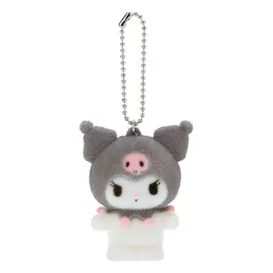 Kuromi Flocked Keychain Mascot Kuromi Flocked Keychain Mascot
