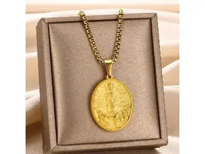 Medal Virgin Mary Cadena Virgen De Mary Salvation Evangelism Necklace,Miraculous Medallion Necklace