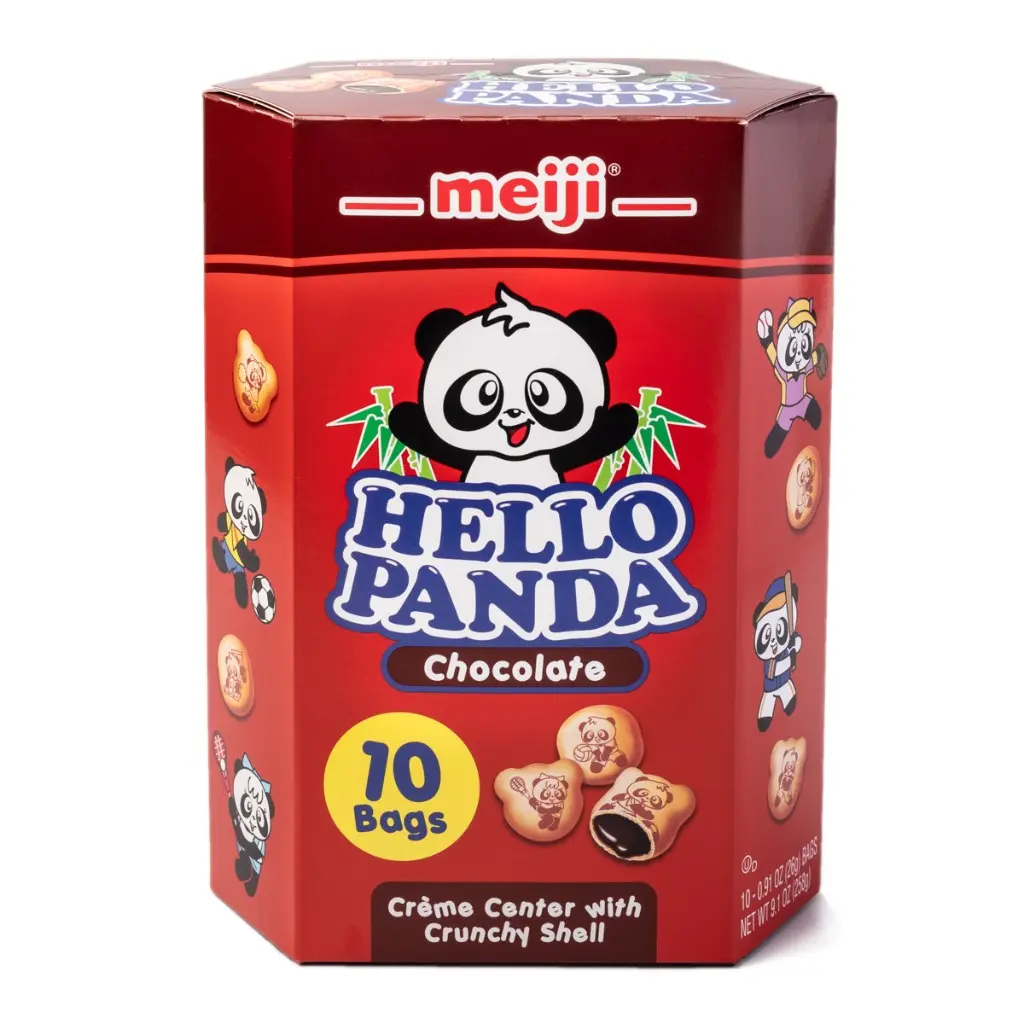 Meiji Hello Panda Cookies, Chocolate Filling 257 g Meiji Hello Panda Cookies, Chocolate Filling 257 g