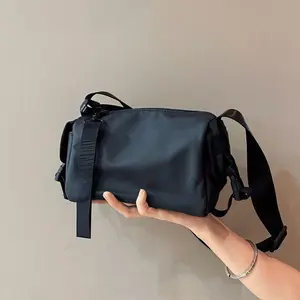 Unisex Mini Bucket Crossbody Bag, Waterproof Large Capacity Casual Shoulder Bag With Handheld, Trendy Daily Sports Backpack