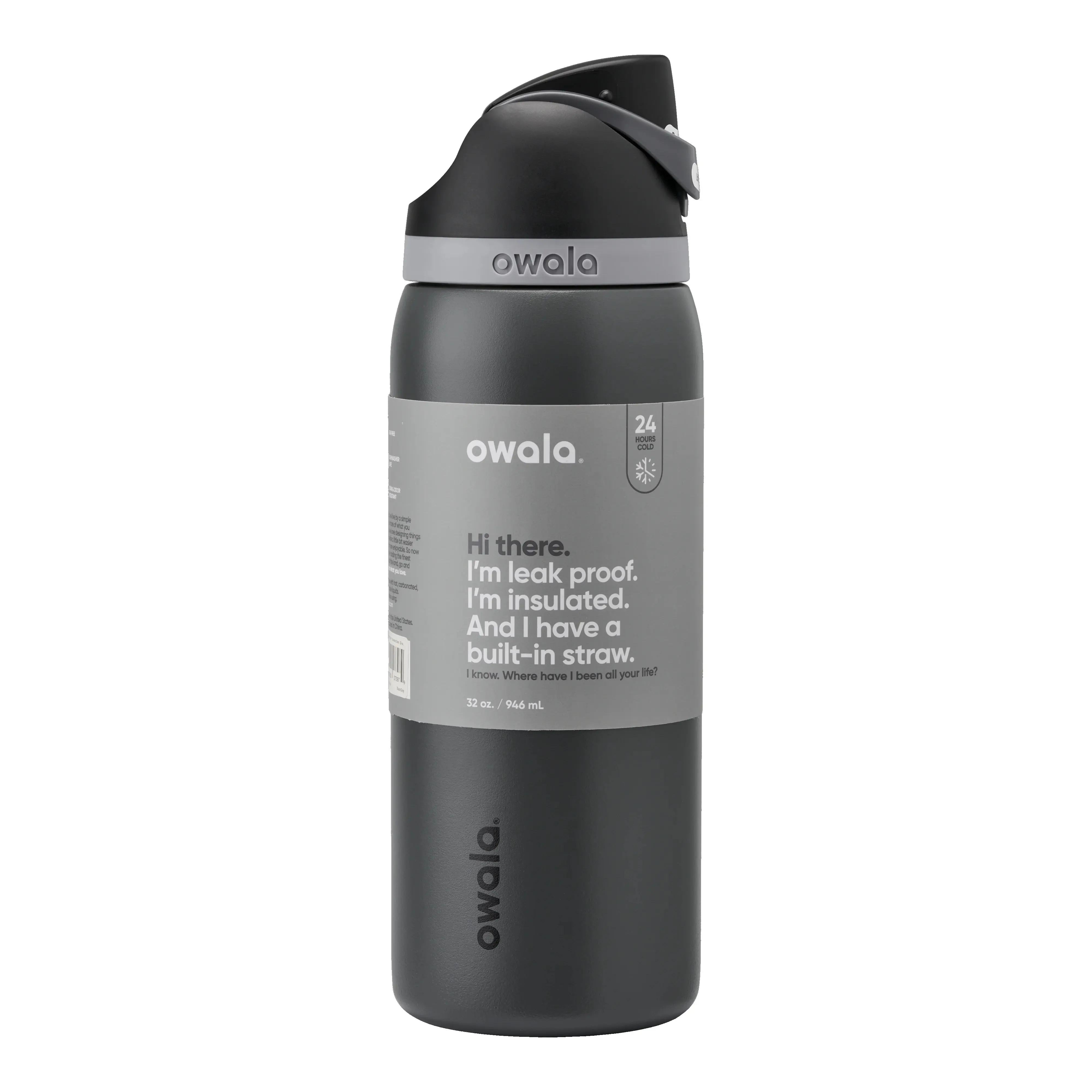 US Seller14 Stainless Steel Water Bottle, 32oz Gray