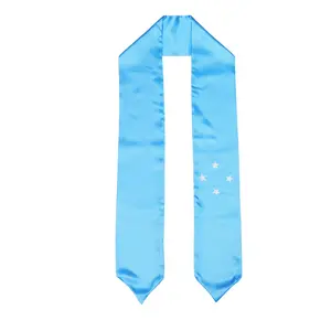 Micronesia Flag Graduation Stole, Sash, Scarf, Gift, Students, Quality, High School, College, Scarves, Adults, Men and Women, Satin
