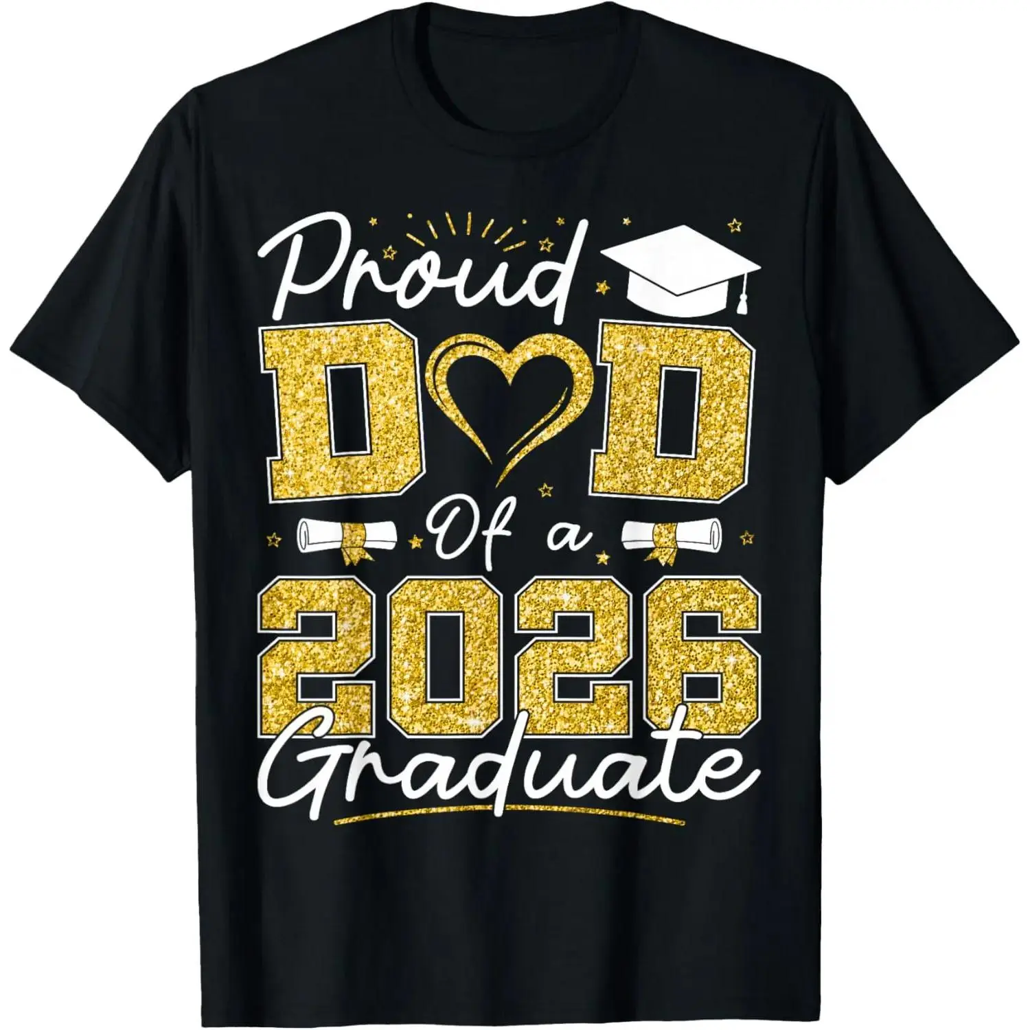 Proud Dad of 2026 Graduate Senior 2026 Grad Family T-Shirt