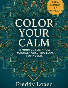 Color Your Calm: 30 Zentangle & Mandala Designs to Relax, Recharge & Find Inner Peace: A Mindful Coloring Book for Adults Seeking Focus, Serenity and Stress Relief