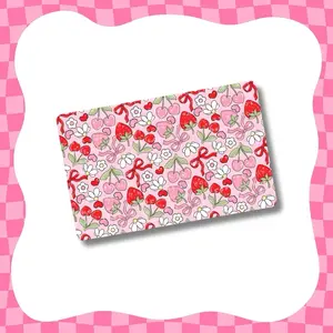 Cherry and Flowers Card Skin - Premium Vinyl Sticker with Water Resistant Features, Available in Small Chip, Large Chip, and No Chip Options Crafts