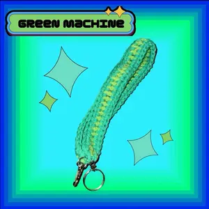 Green machine keychain