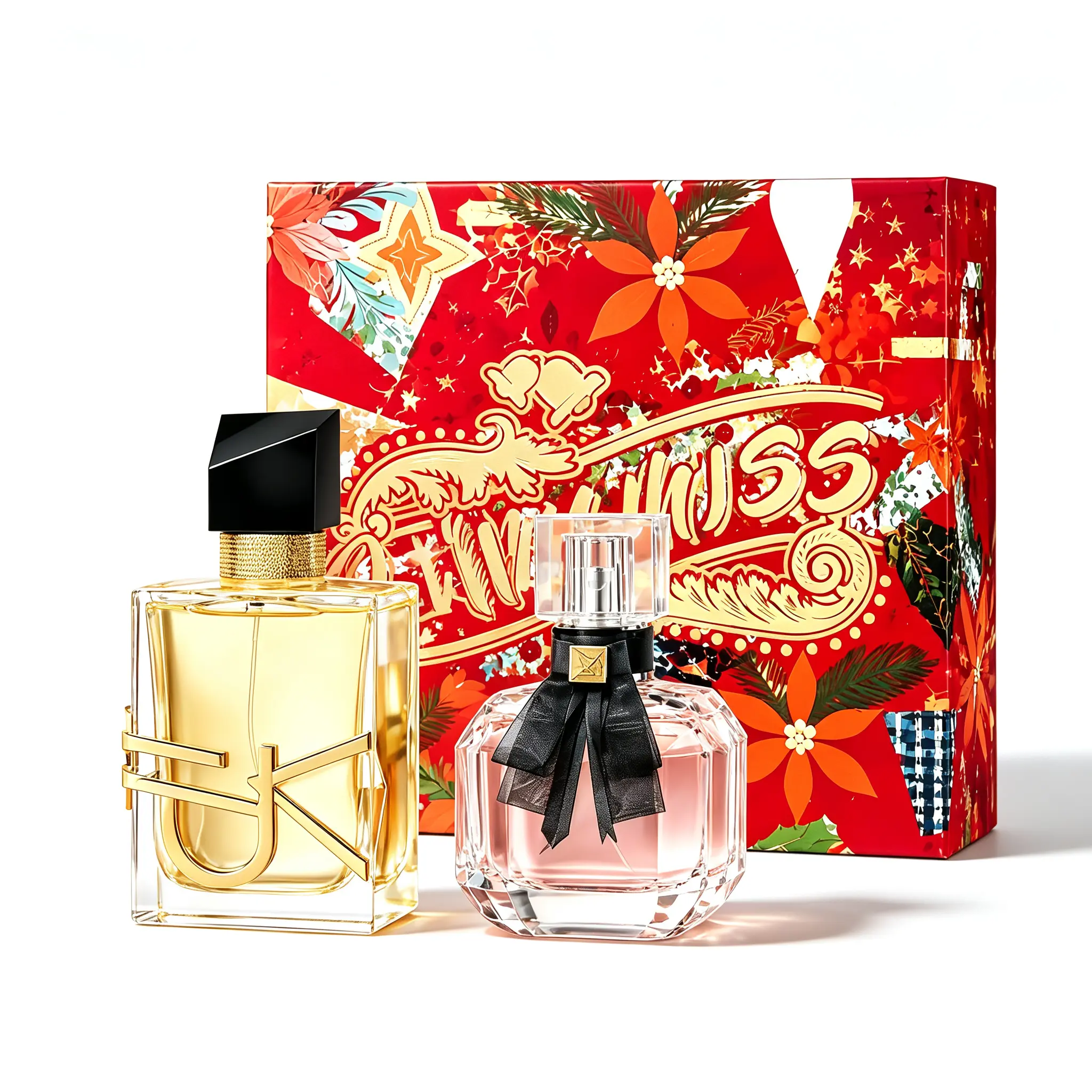 JEAN MISS 2-Piece Women's Eau de Toilette Gift Set, 50ml+30ml Long-Lasting Floral Fruity Fragrance with Vanilla & Citrus Notes, Romantic Feminine Scent for Daily Wear, Dates & Parties, Luxury Holiday Gift Box, Ideal Present for Her ensemble