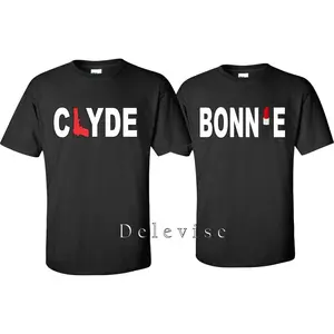 Bonnie & Clyde Valentine Love matching cute T-Shirts