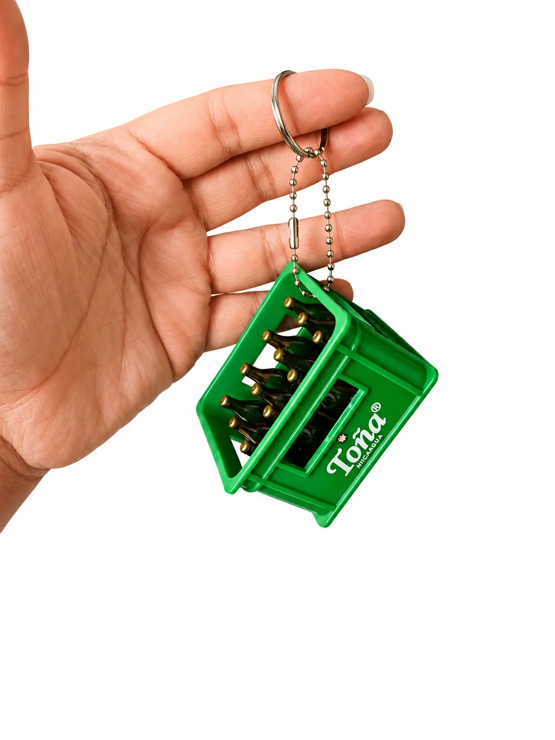 Toña Beer Crate Keychain  – Keychain, Fridge Magnet & Bottle Opener 3-in-1 Kitchen Utensils