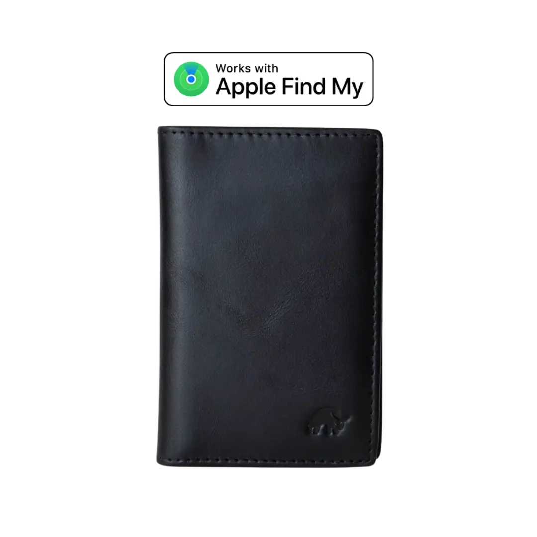 Leather Nav Messenger Wallet - BLACK EDITION
