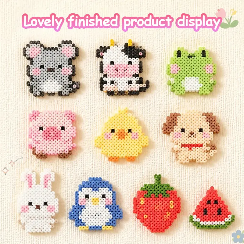 Fuse Beads Set 24/48/72/96/120/144-Colors 2.6mm Fuse Beads Kit for DIY Crafts, Pixel Art, Jewelry, Keychains, Coasters & Ornaments | Complete Kit with Ironing Paper, Tweezers & Pegboards | Creative Holiday Gift for Kids, Teens & DIY Lovers