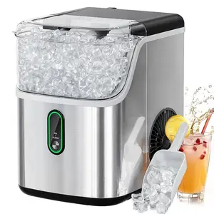 Quickly Make Crunchy Ice! Self-Cleaning Ice Pebble Kit: 35 lbs Pack for 24 Hours