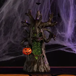 Cracker Barrel Trunk with Pumpkin Glitter Globe