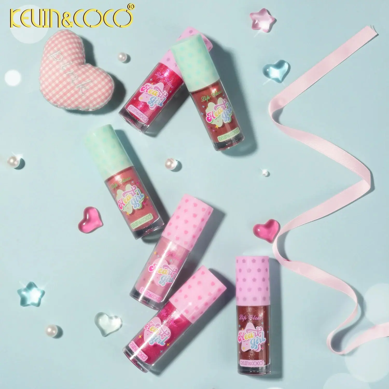 KEVIN & COCO - Honey Heart Sparkle Lip Gloss