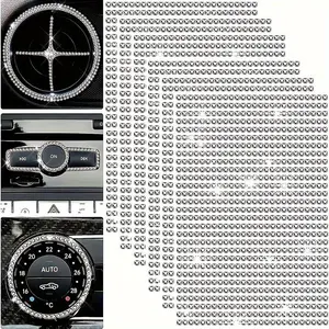 Car DIY Rhinestone Sticker, Self Adhesive Rhinestone Sticker, Shiny Rhinestone Decorative Sticker for Car Interior, Sticker for Cars, Car Accessories