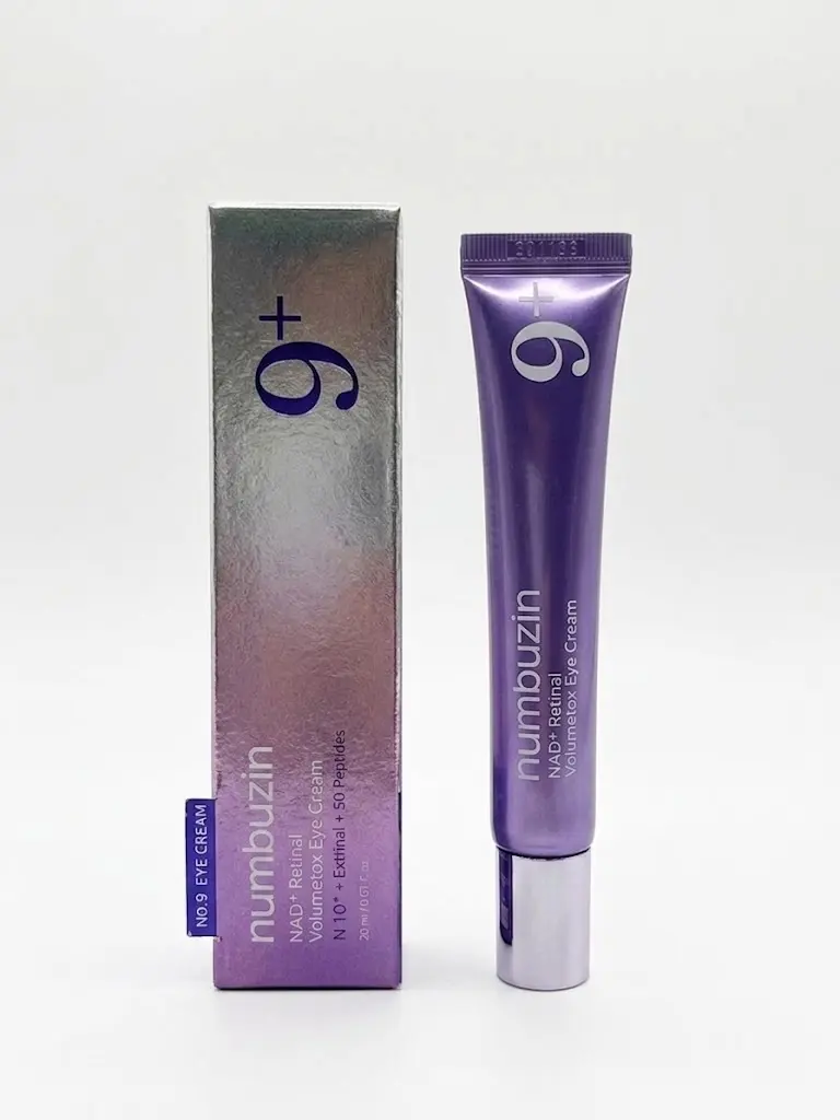 numbuzin No.9 NAD+ Retinal Volumetox Eye Cream Duo Set | All-in-One Anti-Aging Treatment for Wrinkles, Fine Lines, Dark Circles & Dark Spots | NAD+, Retinal, 50 Peptides, Niacinamide, Ceramides | Face to Body, Skin Longevity | 20 ml * 2EA