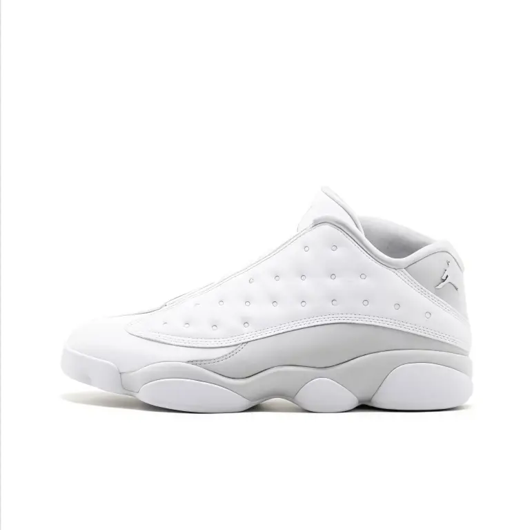 Low top basketball sneakers white light gray smooth leather upper slim fit design casual travel outfit soft inner lining urban style lightweight cushioned walking footwear
